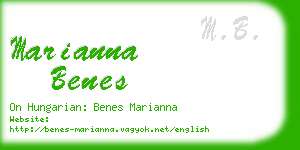 marianna benes business card